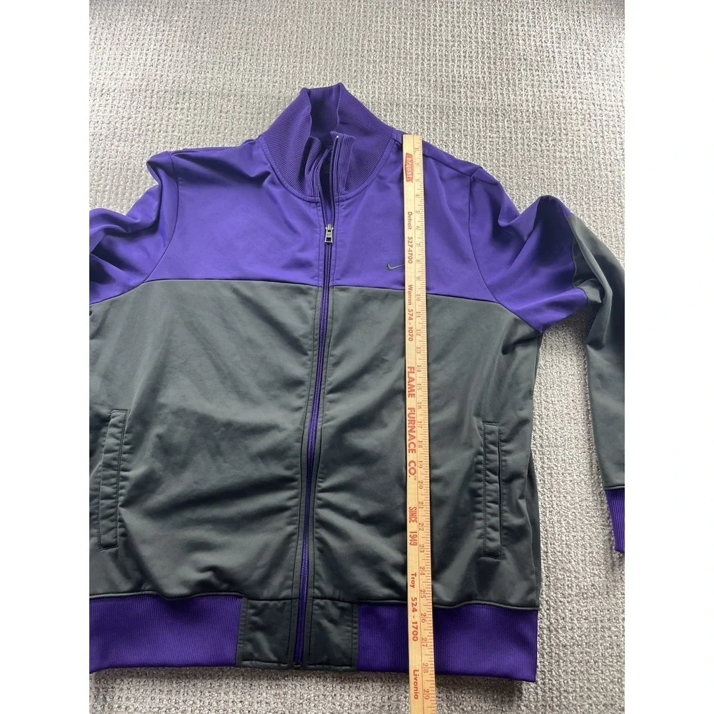 Nike Track Jacket Athletic Dept Purple‎ Colorblock Full Zip Mens XL Retro Style